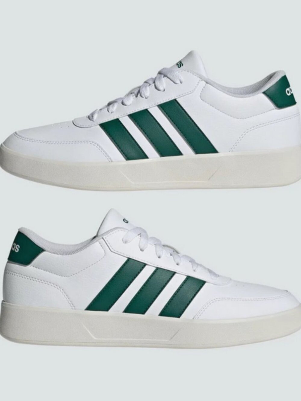 NEW Adidas Breaknet 3.0 Men's Size 11 Tenn Shoes Sneaker White Collegiate Green